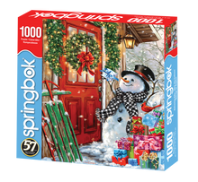 Load image into Gallery viewer, 1000pc Delivering Gifts Christmas Springbok Puzzle