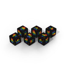 Load image into Gallery viewer, Disney Pride Rainbow 6 Six Sided Dice Set