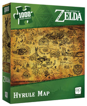 Load image into Gallery viewer, 1000pc Nintendo The Legend of Zelda Hyrule Map Puzzle