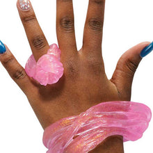 Load image into Gallery viewer, Crazy Aaron's 3.2oz Liquid Glass Rose Lagoon Thinking Putty