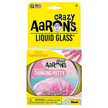 Load image into Gallery viewer, Crazy Aaron's 3.2oz Liquid Glass Rose Lagoon Thinking Putty
