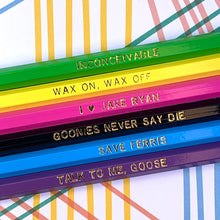 Load image into Gallery viewer, 80's Movie Reference Pencils - Set of 6