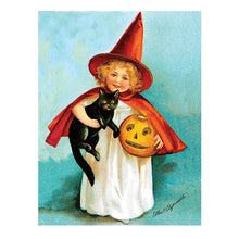 Load image into Gallery viewer, Vintage Ellen Clapsaddle Halloween Postcard Art as Set of 8 - 8.5" x 11" Art Prints