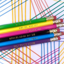 Load image into Gallery viewer, 80's Movie Reference Pencils - Set of 6