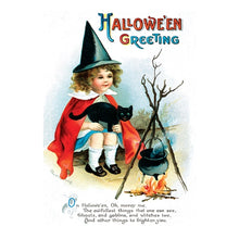 Load image into Gallery viewer, Vintage Ellen Clapsaddle Halloween Postcard Art as Set of 8 - 8.5" x 11" Art Prints