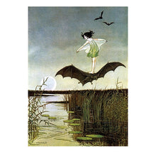 Load image into Gallery viewer, Reproduction Vintage Witches Halloween Greeting Cards 12 Card Set in Tin