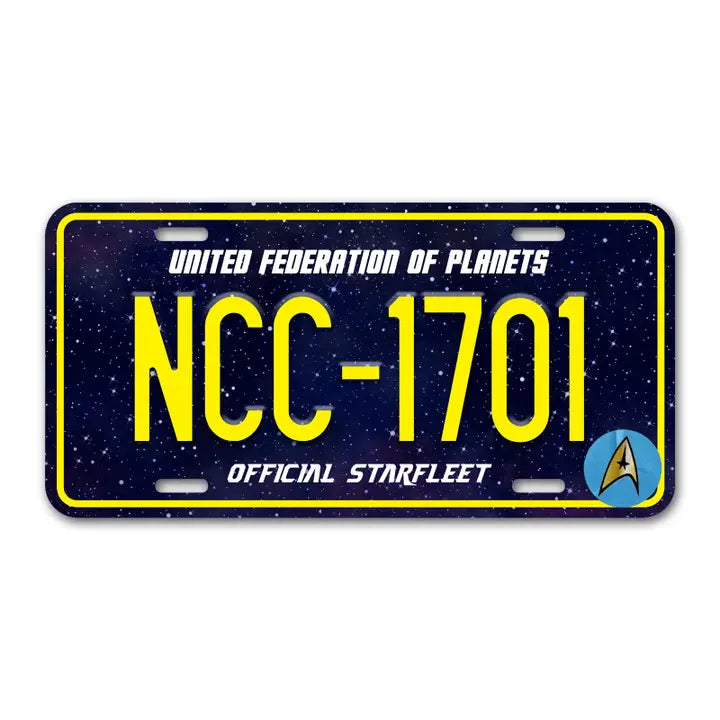 Star Trek NCC-1701 Humor Metal License Plate
