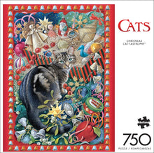 Load image into Gallery viewer, Christmas Cat-tastrophy 750pc Christmas Puzzle by Buffalo Games
