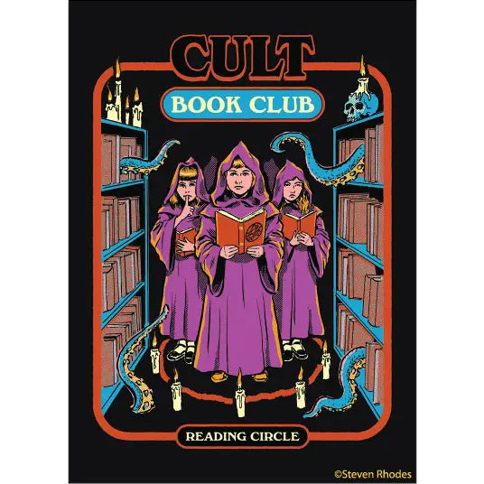 Steven Rhodes Cult Book Club Reading Circle Magnet