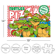 Load image into Gallery viewer, Teenage Mutant Ninja Turtles Pizza Time 500pc Puzzle by Aquarius
