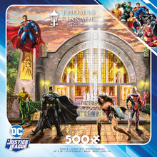 Load image into Gallery viewer, Thomas Kinkade DC Justice League Hall of Justice 500pc Puzzle by Ceaco
