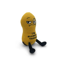 Load image into Gallery viewer, I&#39;m Allergic to Deez Nutz Peanut Plush by Punchkins
