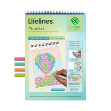 Load image into Gallery viewer, Trace-by-Letter Pack Your Bags FlowArt by Lifelines
