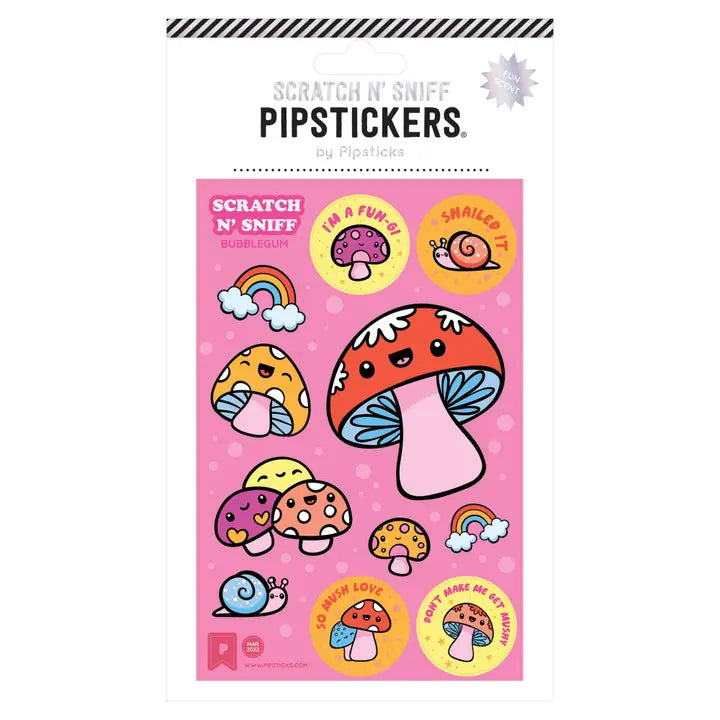 Fun Guys Bubble Gum Scratch 'n Sniff Pipstickers
