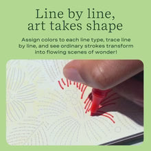 Load image into Gallery viewer, Trace-by-Line Woodland Whimsy FlowArt by Lifelines
