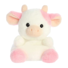 Load image into Gallery viewer, Belle Strawberry Cow 5&quot; Palm Pals Plush by Aurora
