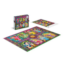 Load image into Gallery viewer, Disney Stained Glass Princesses 1000pc Slver Select Puzzle by Ceaco
