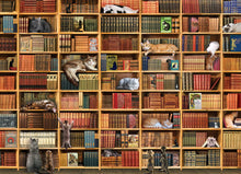 Load image into Gallery viewer, Cat Library 1000pc Puzzle by Cobble Hill
