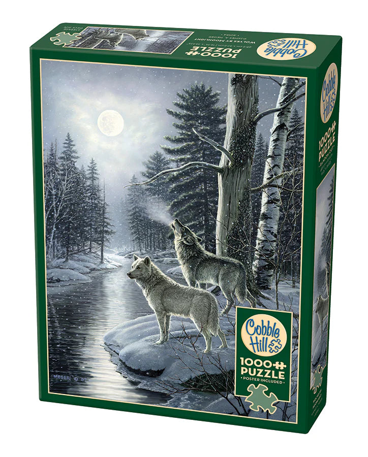 Wolves by Moonlight 1000pc Puzzle by Cobble Hill