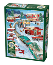 Load image into Gallery viewer, Christmas Campers 1000pc Puzzle by Cobble Hill
