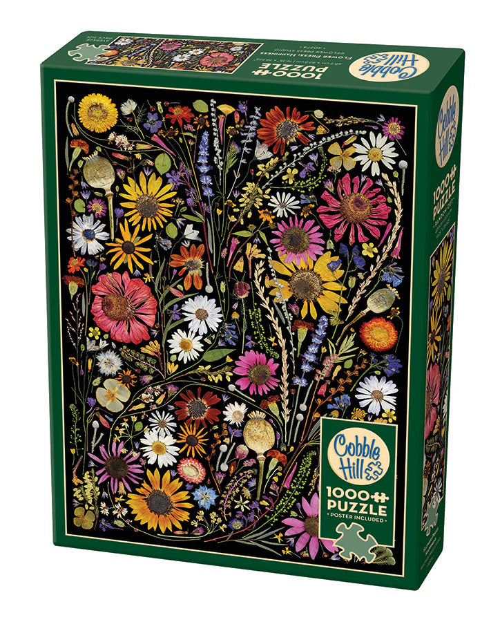 Flower Press: Happiness 1000pc Puzzle by Cobble Hill