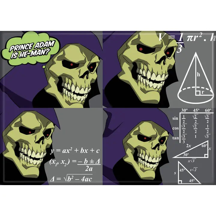 Masters of the Universe Skeletor Math Meme Magnet