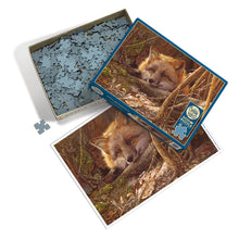 Load image into Gallery viewer, A Touch of Warmth 500pc Fox Puzzle by Cobble Hill
