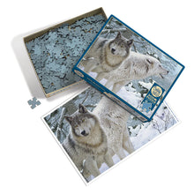 Load image into Gallery viewer, Breath of Winter 500pc Wolves Puzzle by Cobble Hill
