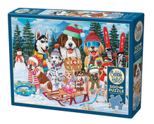 Load image into Gallery viewer, Snow Day!  500pc Dogs Puzzle by Cobble Hill
