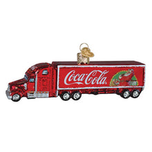 Load image into Gallery viewer, Coca-Cola Christmas Truck Glass Ornament by Old World Christmas
