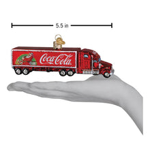 Load image into Gallery viewer, Coca-Cola Christmas Truck Glass Ornament by Old World Christmas
