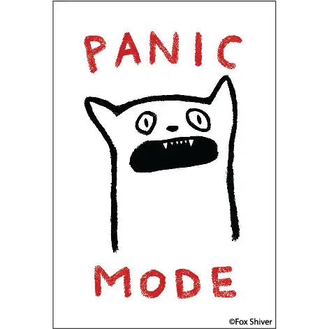 Panic Mode Cat Screaming Magnet