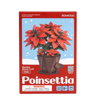 Load image into Gallery viewer, Rolife Poinsettia DIY Flower Building Craft Kit
