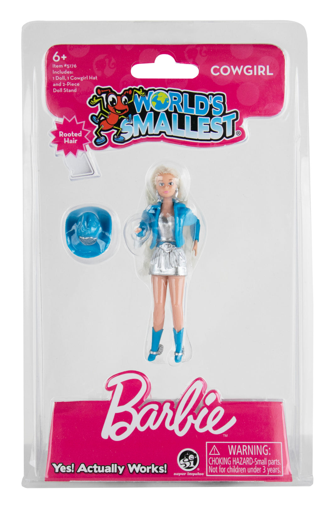 World's Smallest Cowgirl Barbie with Rooted Hair