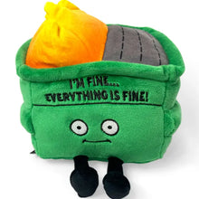 Load image into Gallery viewer, I&#39;m Fine.  Everything is Fine Dumpster Fire Plush by Punchkins
