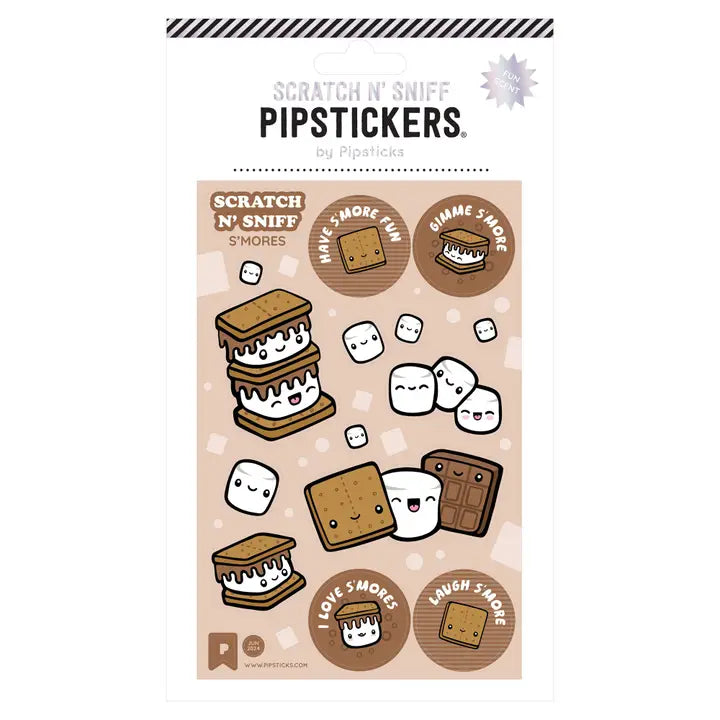 Gimme S'More Chocolate Scratch 'n Sniff Pipstickers