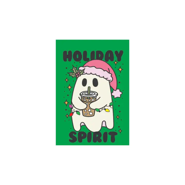 Holiday Spirit Ghost Christmasween Magnet