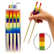 Load image into Gallery viewer, Pride Rainbow Chopsticks
