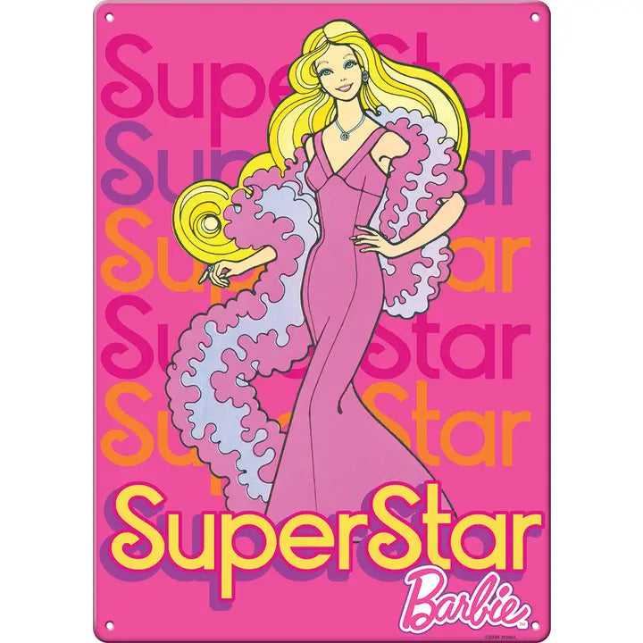 Barbie Superstar Tin Sign