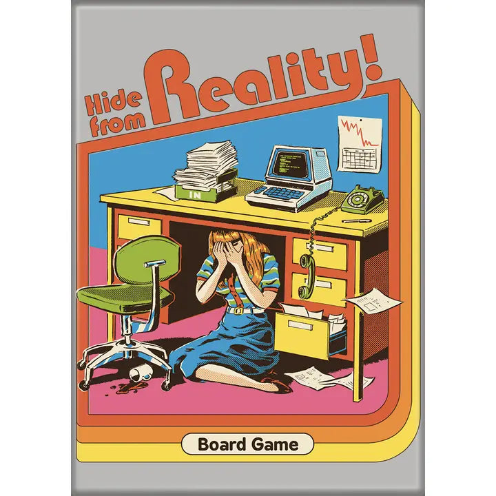 Steven Rhodes Hide From Reality Board Game Series Magnet