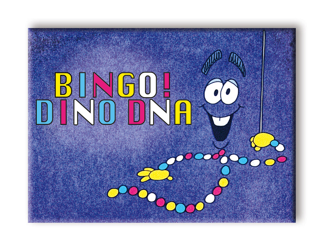 Jurassic Park Bingo!  Dino DNA Magnet