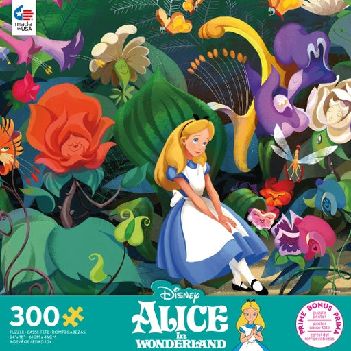 Disney Alice in Wonderland Alice in Flowers 300pc Oversized Piece Puzzle