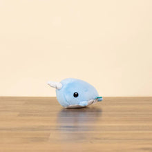 Load image into Gallery viewer, Mini Narwhali the Narwhal Blue Plush
