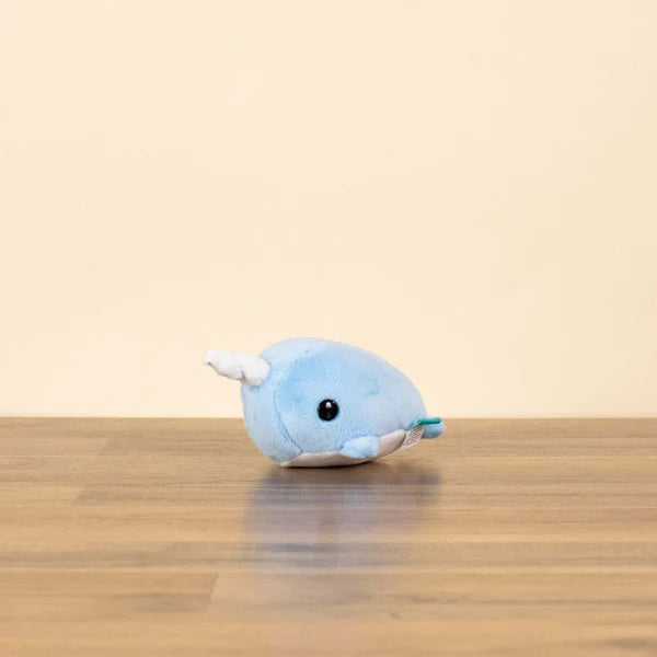 Mini Narwhali the Narwhal Blue Plush