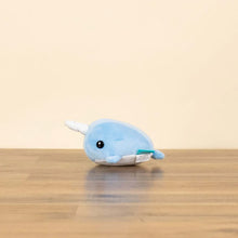 Load image into Gallery viewer, Mini Narwhali the Narwhal Blue Plush
