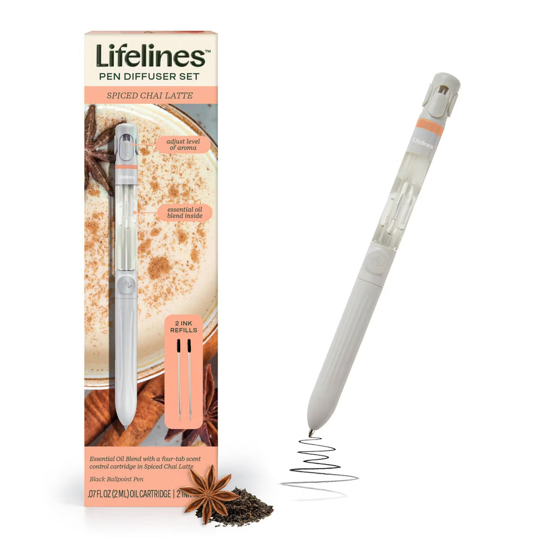 Spiced Chai Latte Scented Pen Diffuser with Essential Oil Blends by Lifelines
