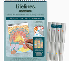 Load image into Gallery viewer, Dot By Letter Sweater Weather FlowArt by Lifelines
