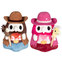 Load image into Gallery viewer, Mini Cowboy &amp; Cowgirl Plush Plague Doctor Set by Squishable
