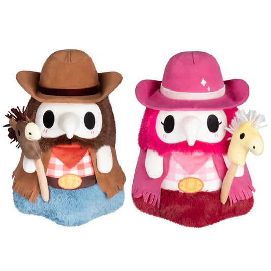 Mini Cowboy & Cowgirl Plush Plague Doctor Set by Squishable