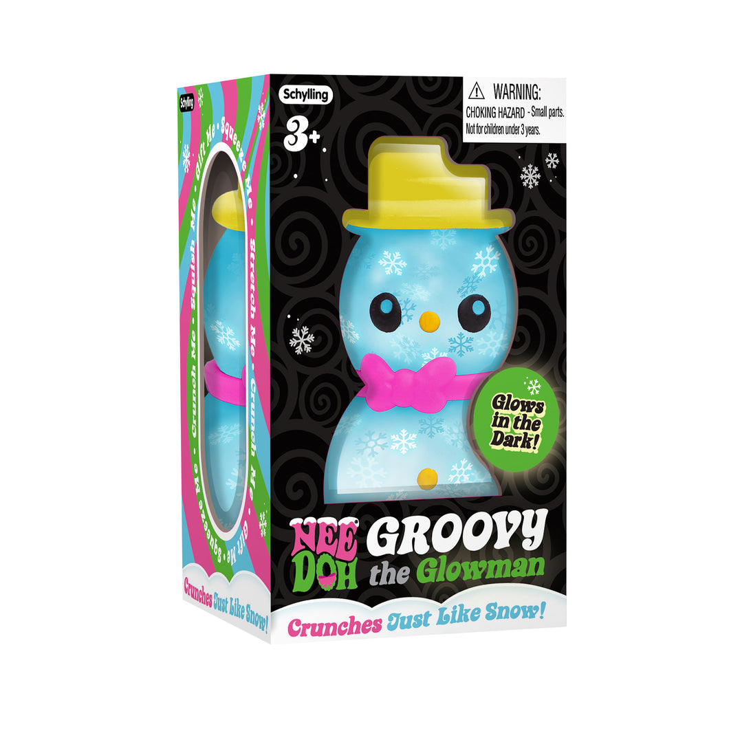 Groovy the Glowman Glow in the Dark Holiday Snowman Nee Doh